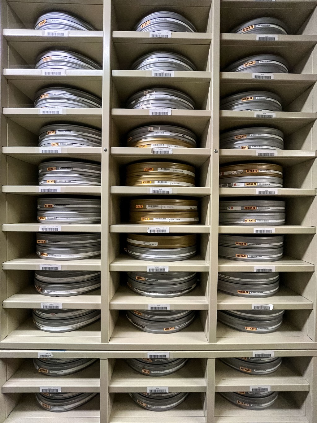 Photo by KENT NISHIMURA / AFP  Reels of motion pictures that are a part of the collection of motion pictures from Columbia Pictures are seen in one of the vaults at the Packard Campus of the Library of Congress’s National Audio-Visual Conservation Center in Culpeper, Virginia, on April 2, 2026.
