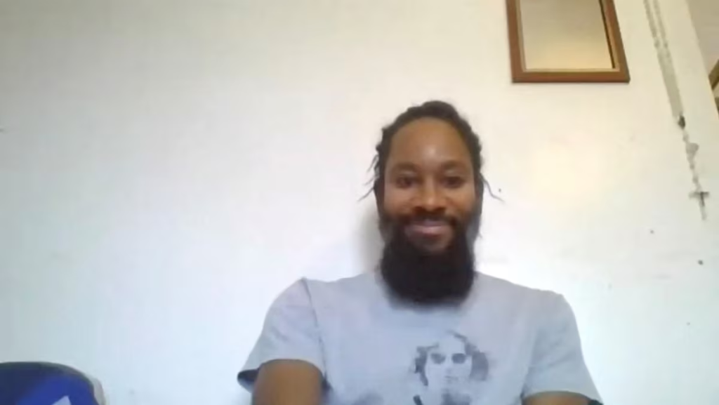 Jason Arday, a former University of Cambridge professor appears in this picture obtained from social media, released on October 9, 2020. Courtesy of Royal Borough of Greenwich via YouTube/via REUTERS 