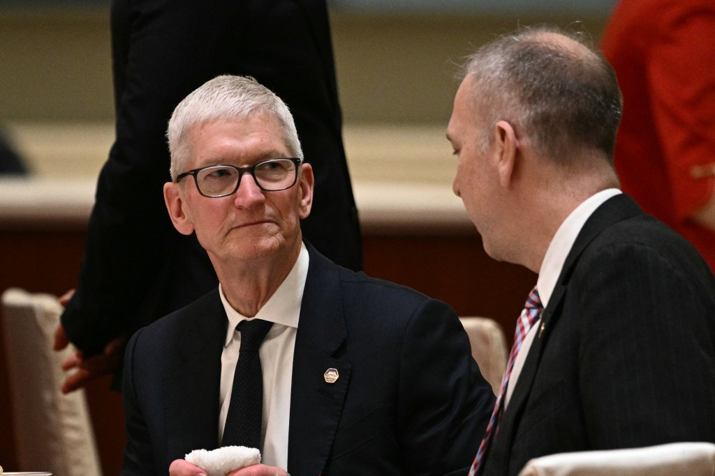 Apple CEO Tim Cook attends the state banquet. (AFP)