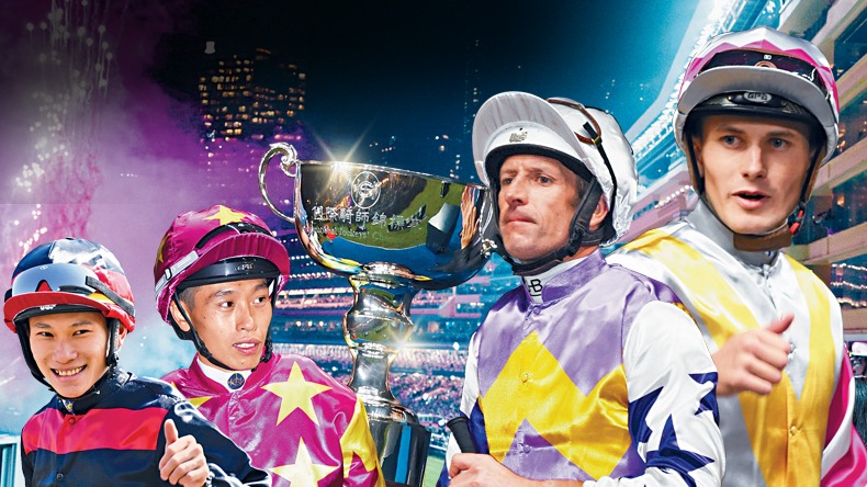 Jerry Chau (10 wins), Vincent Ho (11), Hugh Bowman (14) and Luke Ferraris (15) are vying for a place in the International Jockeys' Championship on December 10 at Sha Tin 