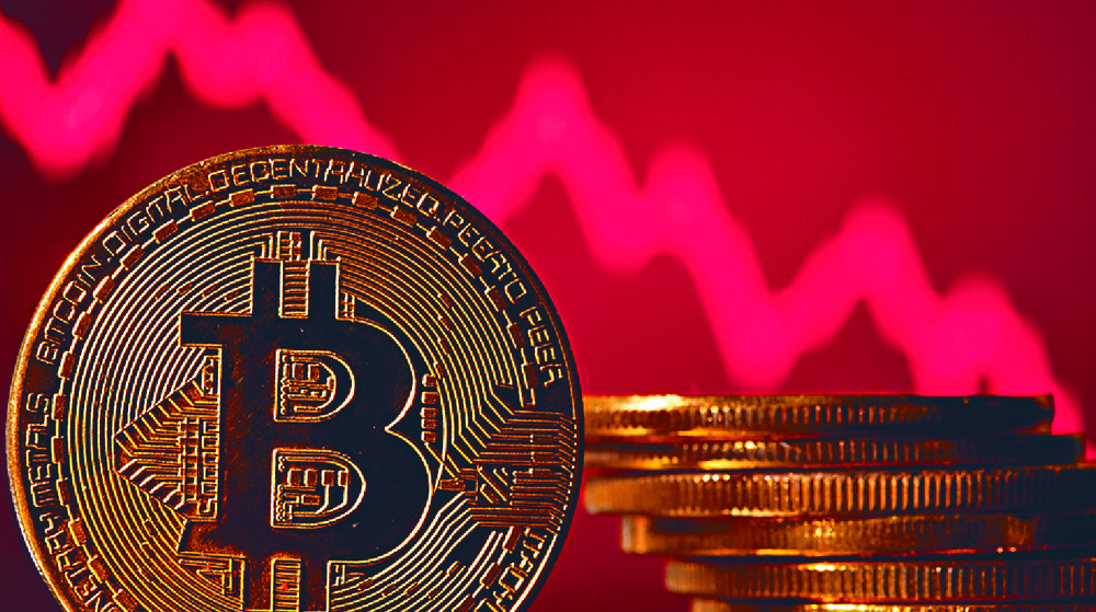 Bitcoin could tumble to US$13,000. REUTERS Bitcoin could tumble to US$13,000. REUTERS