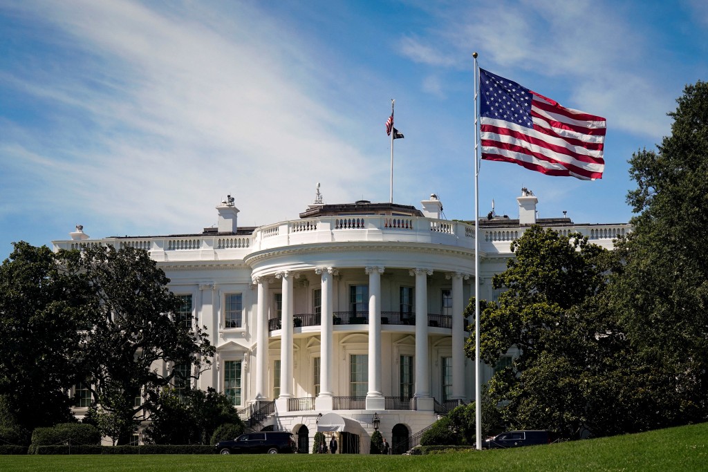 A general view of the White House as U.S. President Donald Trump's motorcade returns following a trip to Trump National Golf Club, in Washington, D.C., U.S., July 20, 2025. (Reuters)