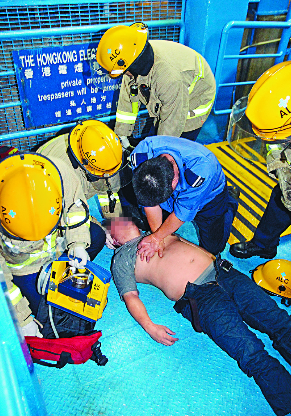 Rescuers try to get at a foundering Lamma IV soon after the collision. Below: a medic tries to revive a passenger. Rescuers try to get at a foundering Lamma IV soon after the collision. Below: a medic tries to revive a passenger.