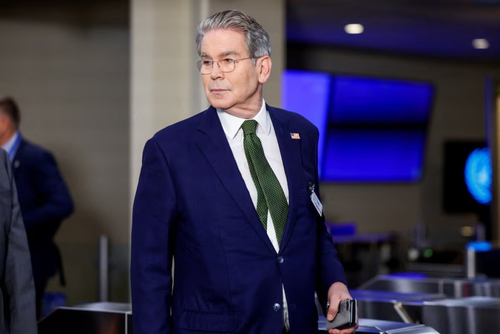 U.S. Treasury Secretary Scott Bessent arrives to attend the 80th United Nations General Assembly, in New York City, New York, U.S., September 23, 2025. REUTERS