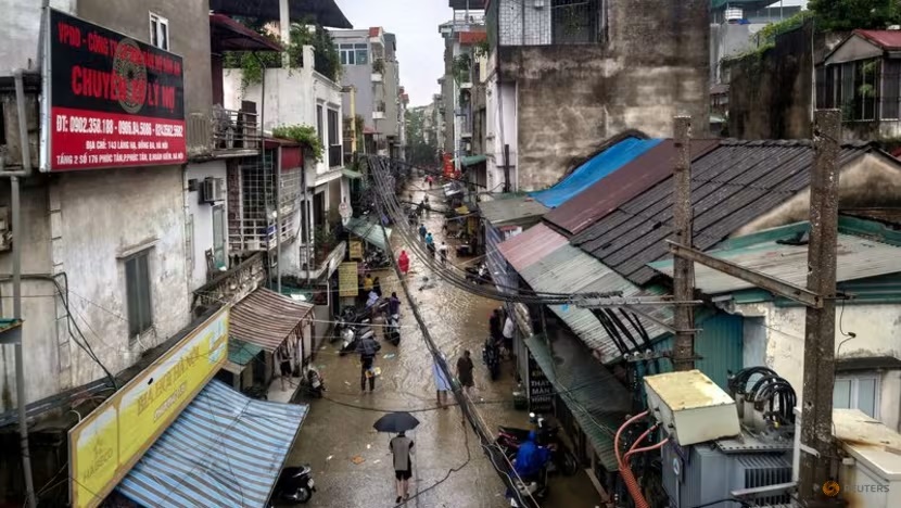 A generic view of a flooded street following the impact of Typhoon Yagi, in Hanoi, Vietnam, Sep 11, 2024. (Photo: REUTERS/Khanh Vu) A generic view of a flooded street following the impact of Typhoon Yagi, in Hanoi, Vietnam, Sep 11, 2024. (Photo: REUTERS/Khanh Vu)