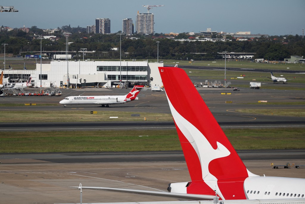 Qantas planes are seen at Kingsford Smith International Airport, following the coronavirus outbreak, in Sydney, Australia. (Reuters)