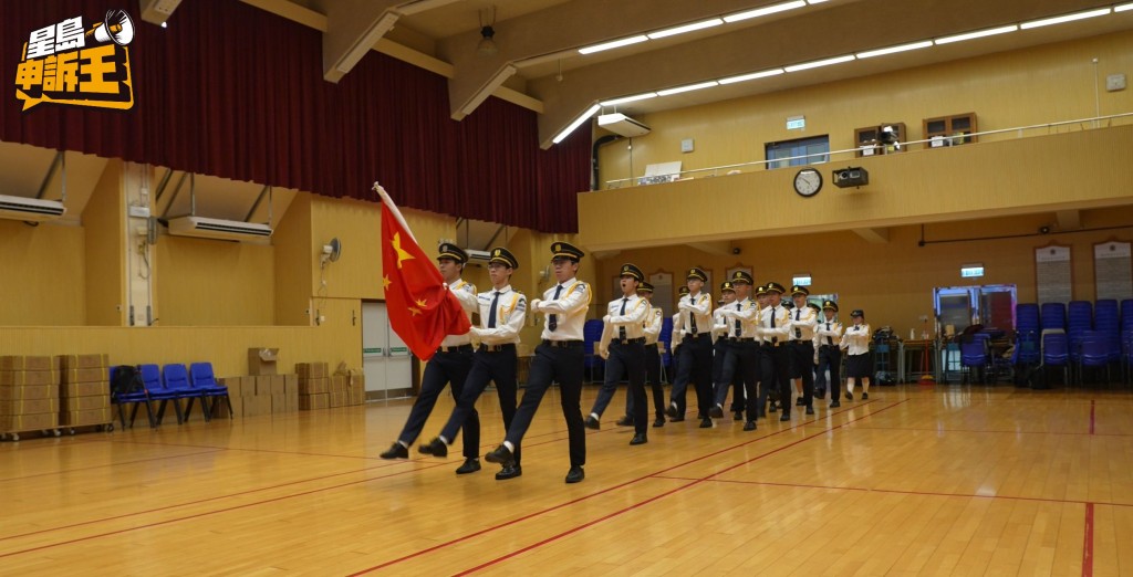 The flag-raising team of Fung Kai Liu Man Shek Tong Secondary School, established just two years ago, has already achieved excellent results in numerous competitions.