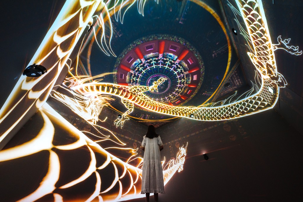 Look up to enjoy the glorious caisson ceilings of the Palace Museum. Photo: Derry Ainsworth © Hong Kong Palace Museum