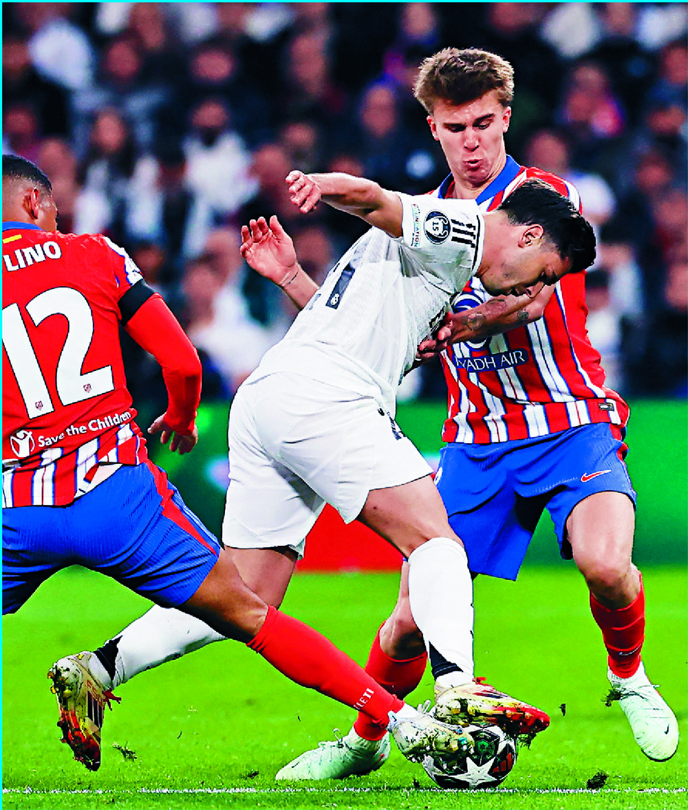 Brahim Diaz, center, scored Real Madrid's second goal. AFP Brahim Diaz, center, scored Real Madrid's second goal. AFP