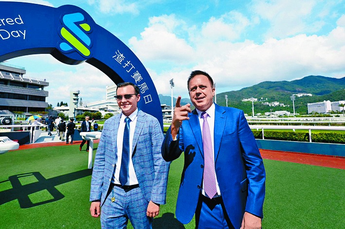 Fownes, right, describes himself as possessing a never-give-up spirit.