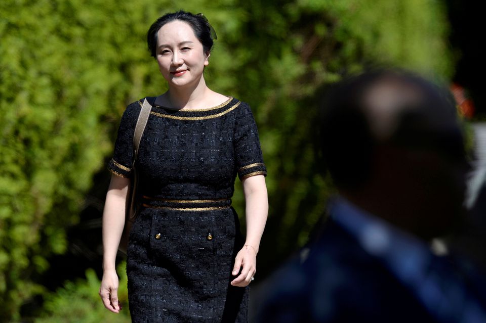 Huawei Technologies Chief Financial Officer Meng Wanzhou leaves her home to attend a court hearing in Vancouver, British Columbia, Canada May 27, 2020. Huawei Technologies Chief Financial Officer Meng Wanzhou leaves her home to attend a court hearing in Vancouver, British Columbia, Canada May 27, 2020.