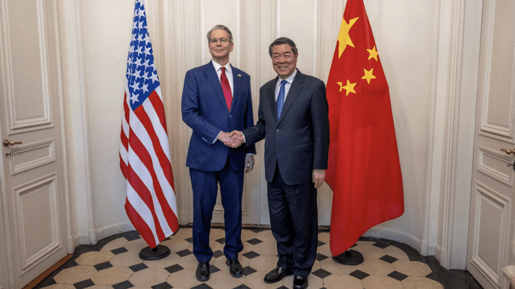 Scott Bessent and He Lifeng (Reuters/File)