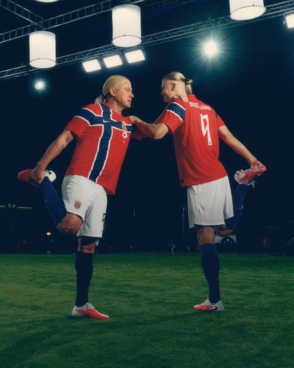 Hollywood star Channing Tatum is an Erling Haaland double in "Rip the Script".