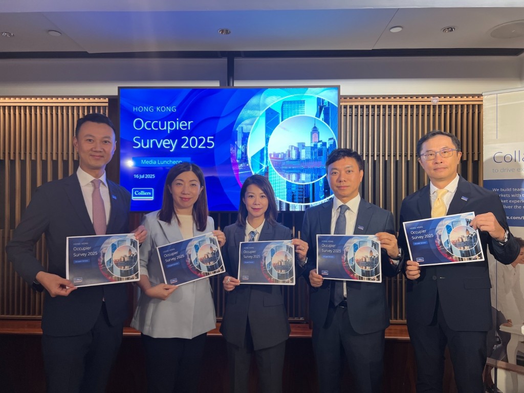 Fiona Ngan, second left. Picture from Colliers