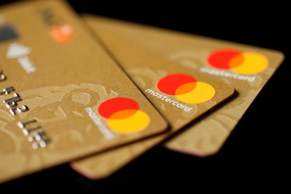 Mastercard Inc. credit cards are displayed in this picture illustration. (Reuters)