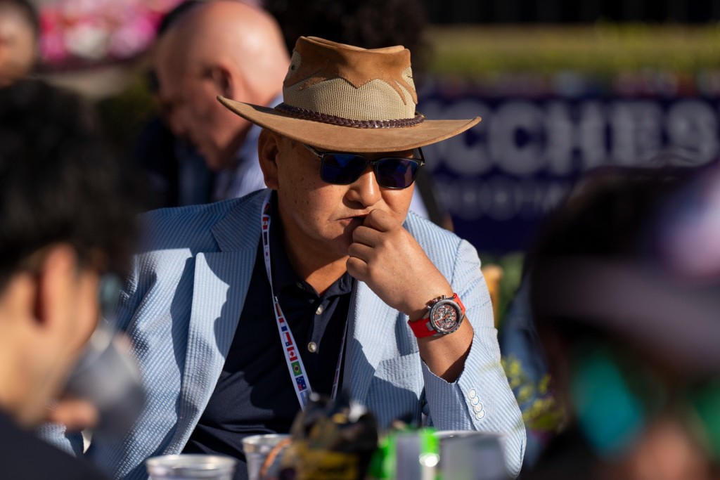 Yoshito Yahagi at Del Mar for the Breeders' Cup barrier draw (Scott Serio/Eclipse Sportswire/Breeders Cup)