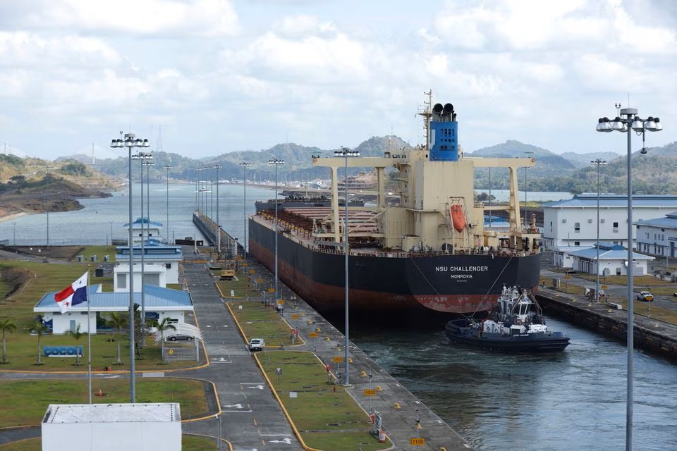 Monrovia NSU CHALLENGER bulk carrier transits the expanded canal through Cocoli Locks at the Panama Canal, on the outskirts of Panama City, Panama. (Reuters) Monrovia NSU CHALLENGER bulk carrier transits the expanded canal through Cocoli Locks at the Panama Canal, on the outskirts of Panama City, Panama. (Reuters)
