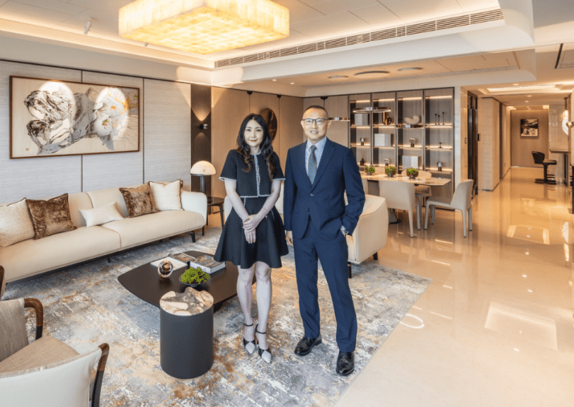William Kwok Tze-wai, chief manager of Sales at CK Asset (right).