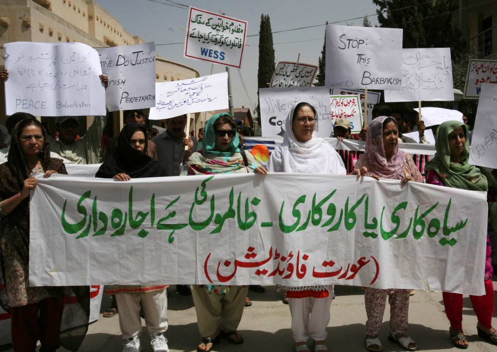 Pakistani NGO activists protest against honour killings. (Reuters/File)
