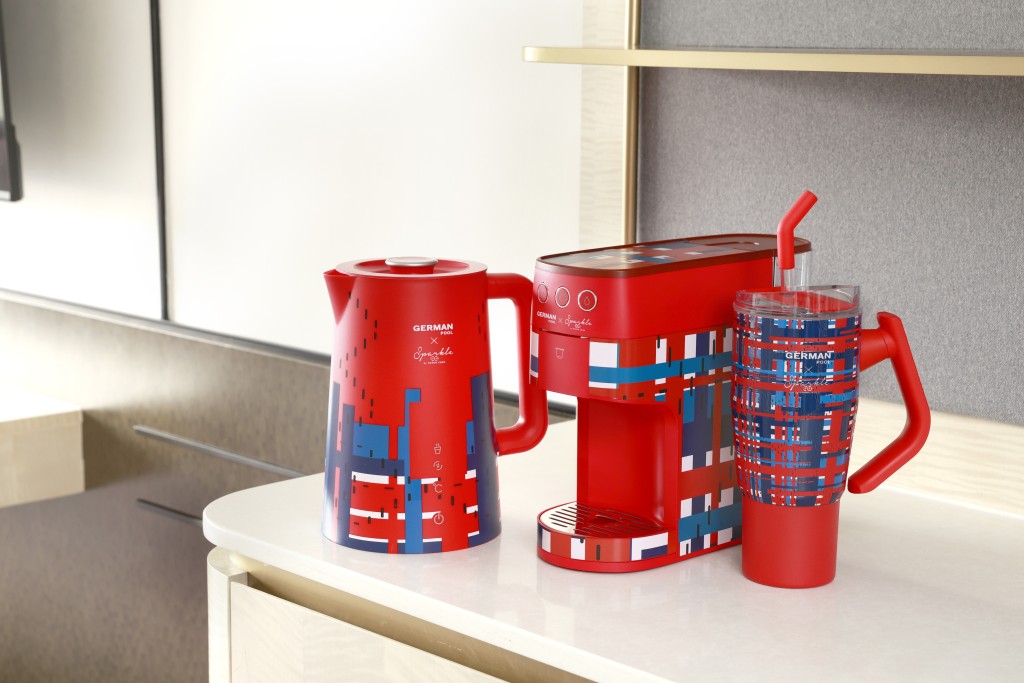 German Pool themed in-room appliances.