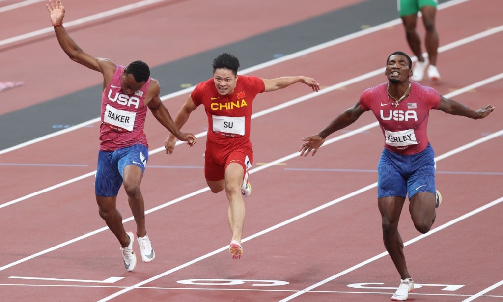 Photo took on August 1, 2021 shows Chinese sprinter Su Bingtian finished 6th in the men's 100m final with 9.98 seconds, the best result for an Asian athlete in the final race. Photo: Cui Meng/GT