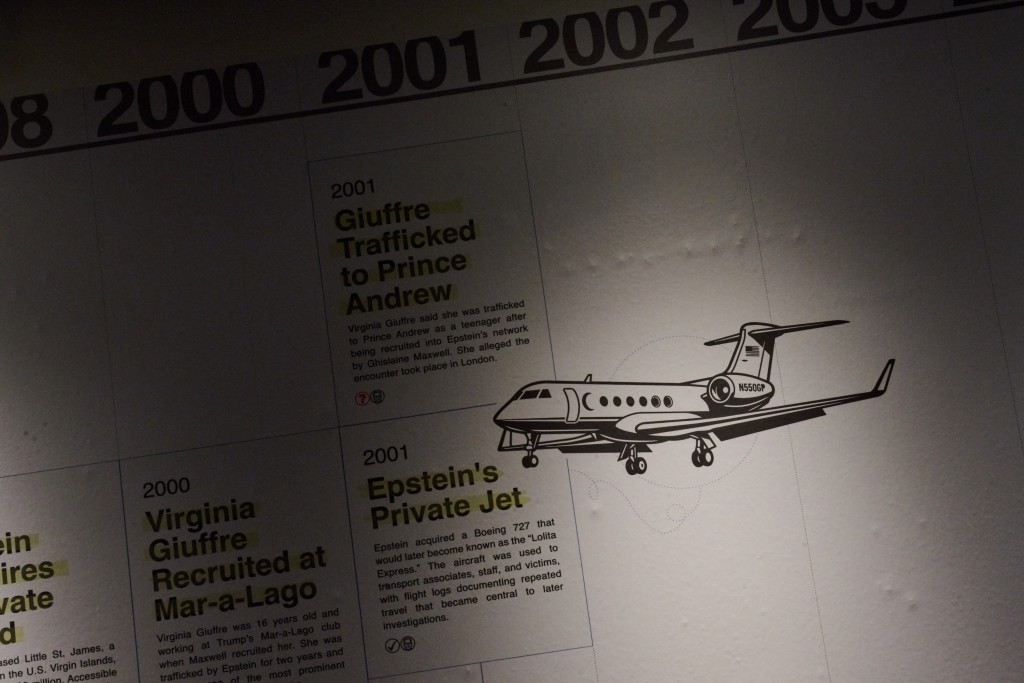 The Institute for Primary Facts, a non-profit organization, opens a library archive of 3.5 million pages of the Epstein files that have been made available to the public at the Donald J. Trump and Jeffrey Epstein Memorial Reading Room in Tribeca on May 8, 2026 in New York City. People will be able to view the files from May 8 to 21, but access will be by appointment only. Edna Leshowitz/Getty Images/AFP