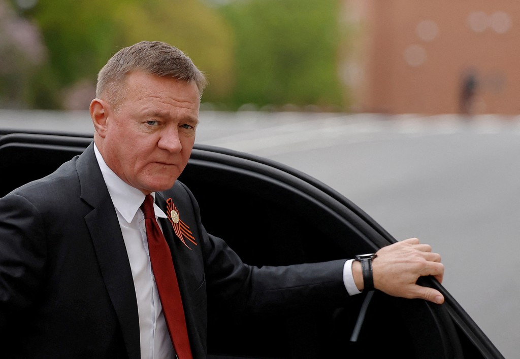 Russian Minister of Transport Roman Starovoit arrives at a meeting of President Vladimir Putin with Venezuelan President Nicolas Maduro at the Kremlin in Moscow, Russia, May 7, 2025. (Reuters)
