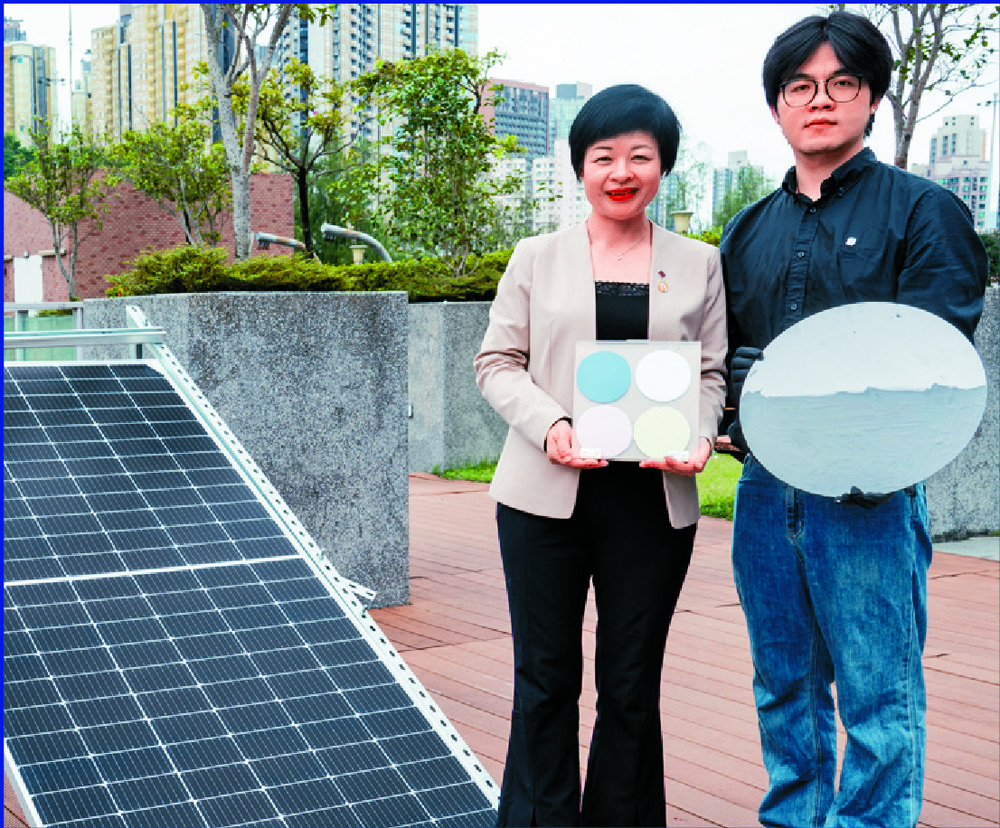 The coating – which performs better the stronger the solar radiance – can save 10 to 15 percent of air-conditioning power consumption for each household when applied to building rooftops, according to Vivien Lu and Gong Cuan. The coating – which performs better the stronger the solar radiance – can save 10 to 15 percent of air-conditioning power consumption for each household when applied to building rooftops, according to Vivien Lu and Gong Cuan.