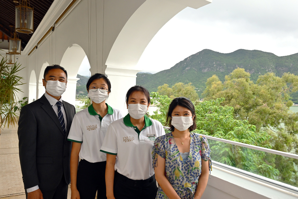 (From left) Karl Law, Joyce Lai, Pham Thi Oanh, Melanie Kwok