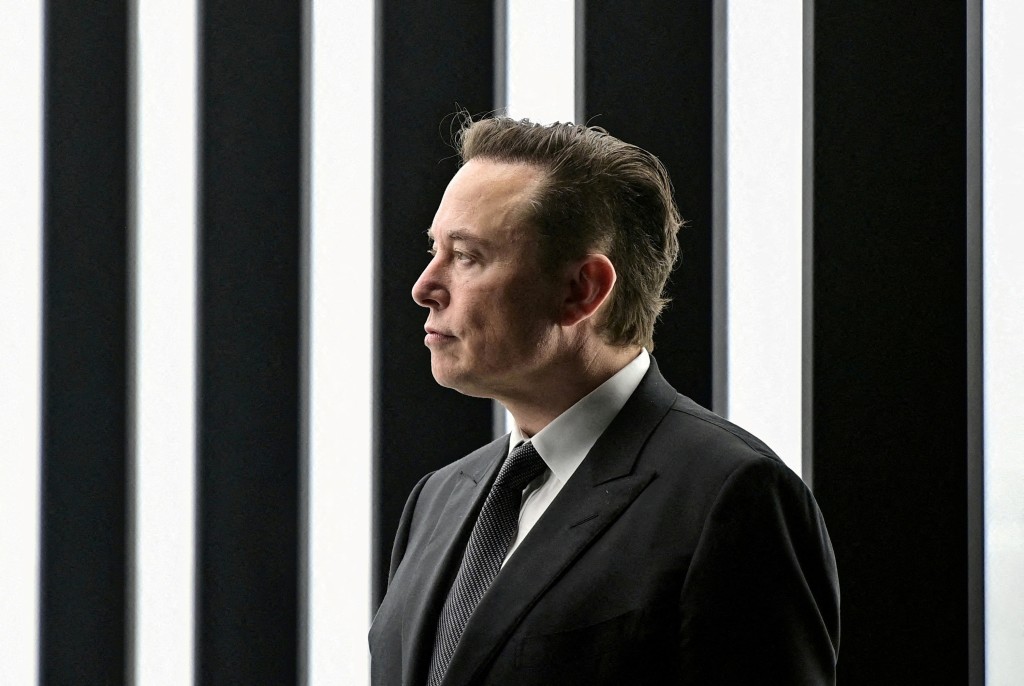  Elon Musk attends the opening ceremony of the new Tesla Gigafactory for electric cars in Gruenheide, Germany, March 22, 2022. Patrick Pleul/Pool via REUTERS/File Photo/File Photo