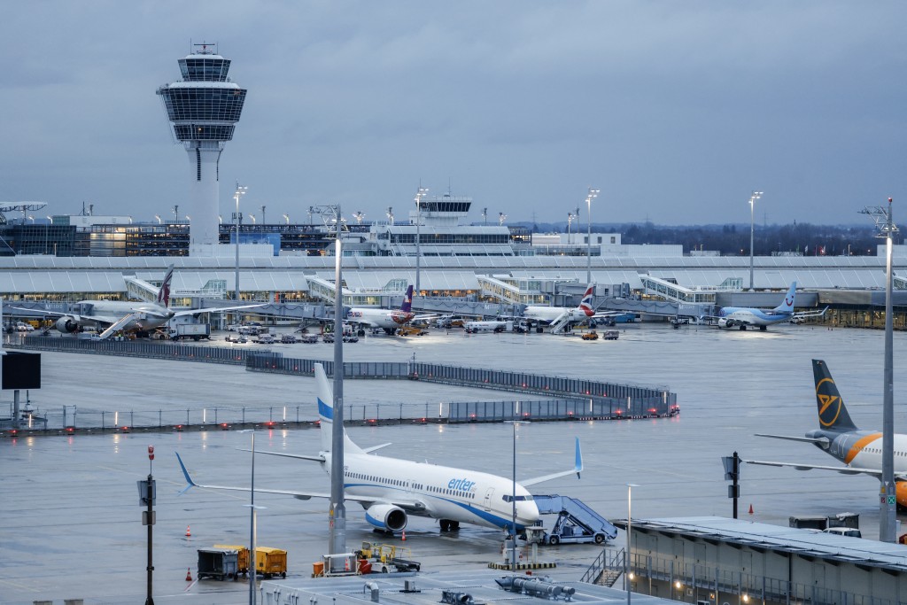 General view of Munich International Airport in Munich, southern Germany, on early February 20, 2024.  (Photo by Michaela STACHE / AFP)
