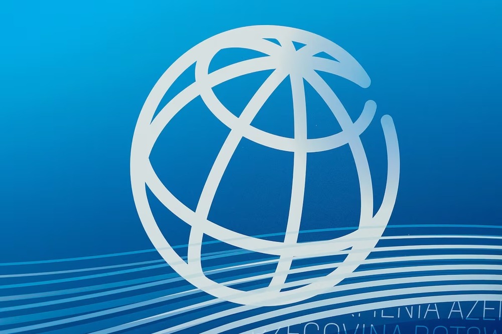 The World Bank logo is seen at the 2023 Spring Meetings of the World Bank Group and the International Monetary Fund in Washington, US, April 13, 2023. REUTERS The World Bank logo is seen at the 2023 Spring Meetings of the World Bank Group and the International Monetary Fund in Washington, US, April 13, 2023. REUTERS