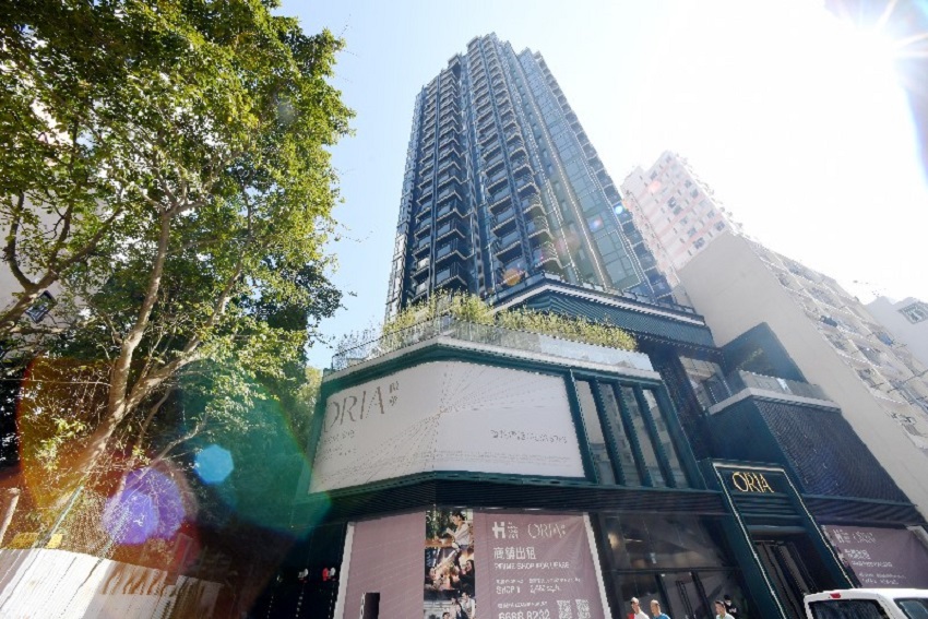 Hip Shing Hong's Oria in Shau Kei Wan. SING TAO