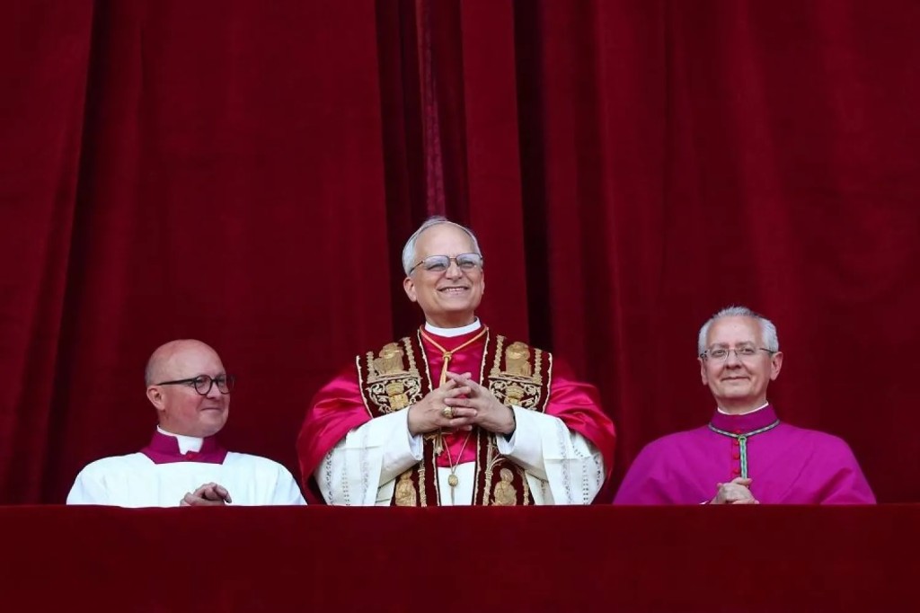 Newly elected Pope Leo XIV, Cardinal Robert Prevost of the United States appears on the balcony of St. Peter's Basilica, at the Vatican, May 8, 2025. (Reuters)