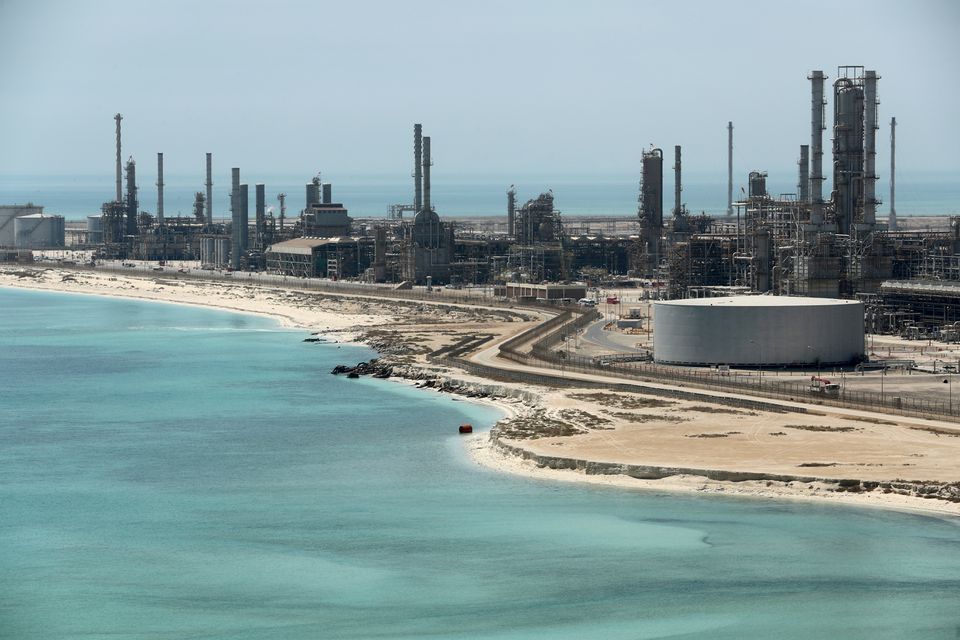 Saudi Aramco's Ras Tanura oil refinery and oil terminal in Saudi Arabia May 21, 2018. Saudi Aramco's Ras Tanura oil refinery and oil terminal in Saudi Arabia May 21, 2018.