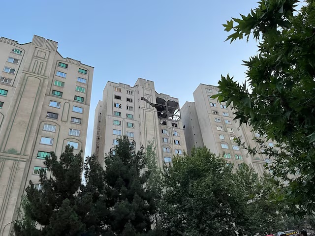 A view of a building damaged following Israeli strikes, in Tehran, Iran, June 13, 2025. Majid Asgaripour/WANA (West Asia News Agency) via REUTERS