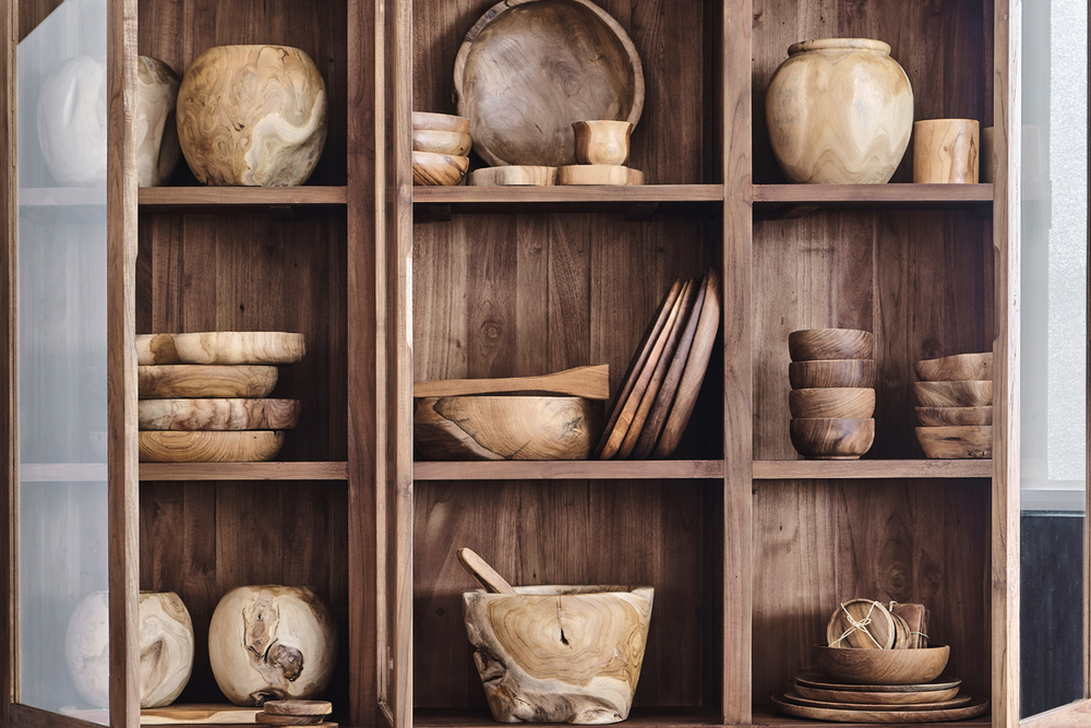 wooden serveware