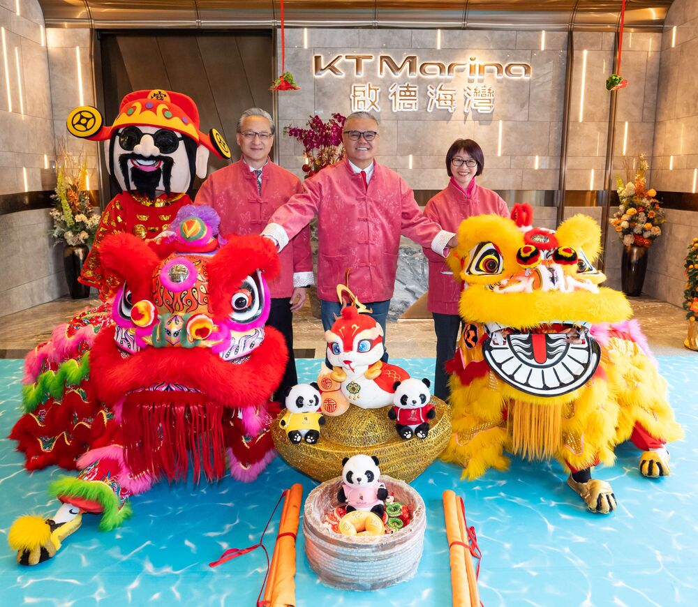 China Overseas Property managing director Tony Yau Wai-kwong, Tony Wan, Wheelock Properties assistant director Phoebe Yee offer more update of KT Marina. China Overseas Property managing director Tony Yau Wai-kwong, Tony Wan, Wheelock Properties assistant director Phoebe Yee offer more update of KT Marina.