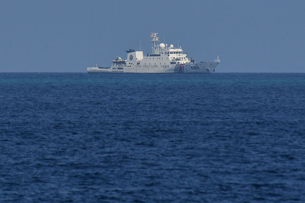 Chinese coast guard ship patrols in the South China Sea. (AFP) Chinese coast guard ship patrols in the South China Sea. (AFP)