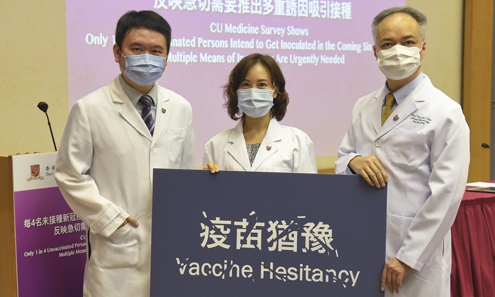 Cathay Pacific is offering incentives to help boost Hong Kong's sluggish Covid-19 vaccination drive. Inset: Martin Wong, Eliza Wong and Paul Chan. Cathay Pacific is offering incentives to help boost Hong Kong's sluggish Covid-19 vaccination drive. Inset: Martin Wong, Eliza Wong and Paul Chan.