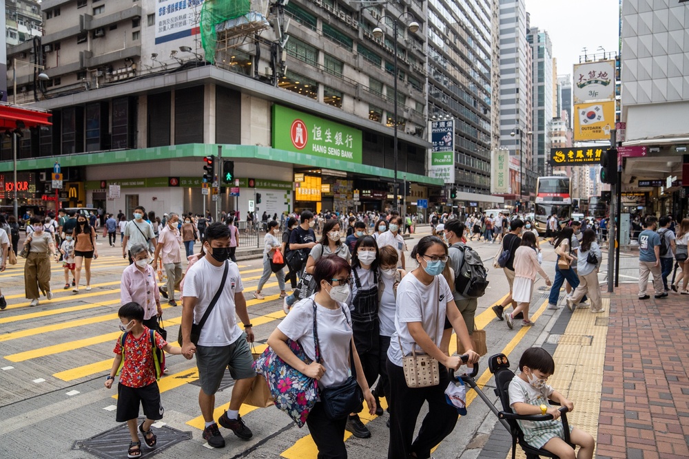 Crowd in the Mong Kok shopping district in Hong Kong, on April 30. (Bloomberg) Crowd in the Mong Kok shopping district in Hong Kong, on April 30. (Bloomberg)