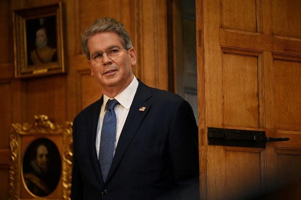US Treasury Secretary Scott Bessent attends a press conference held by U.S. President Donald Trump and UK Prime Minister Keir Starmer at Chequers at the conclusion of a state visit on September 18, 2025 in Aylesbury, England. Leon Neal/Pool via REUTERS