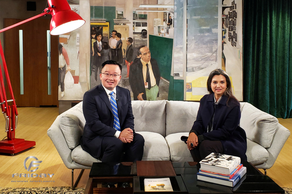 (from right) Ms Suhanya Raffel, Museum Director of M+, and Mr Nick Chan Hiu-fung (from right) Ms Suhanya Raffel, Museum Director of M+, and Mr Nick Chan Hiu-fung