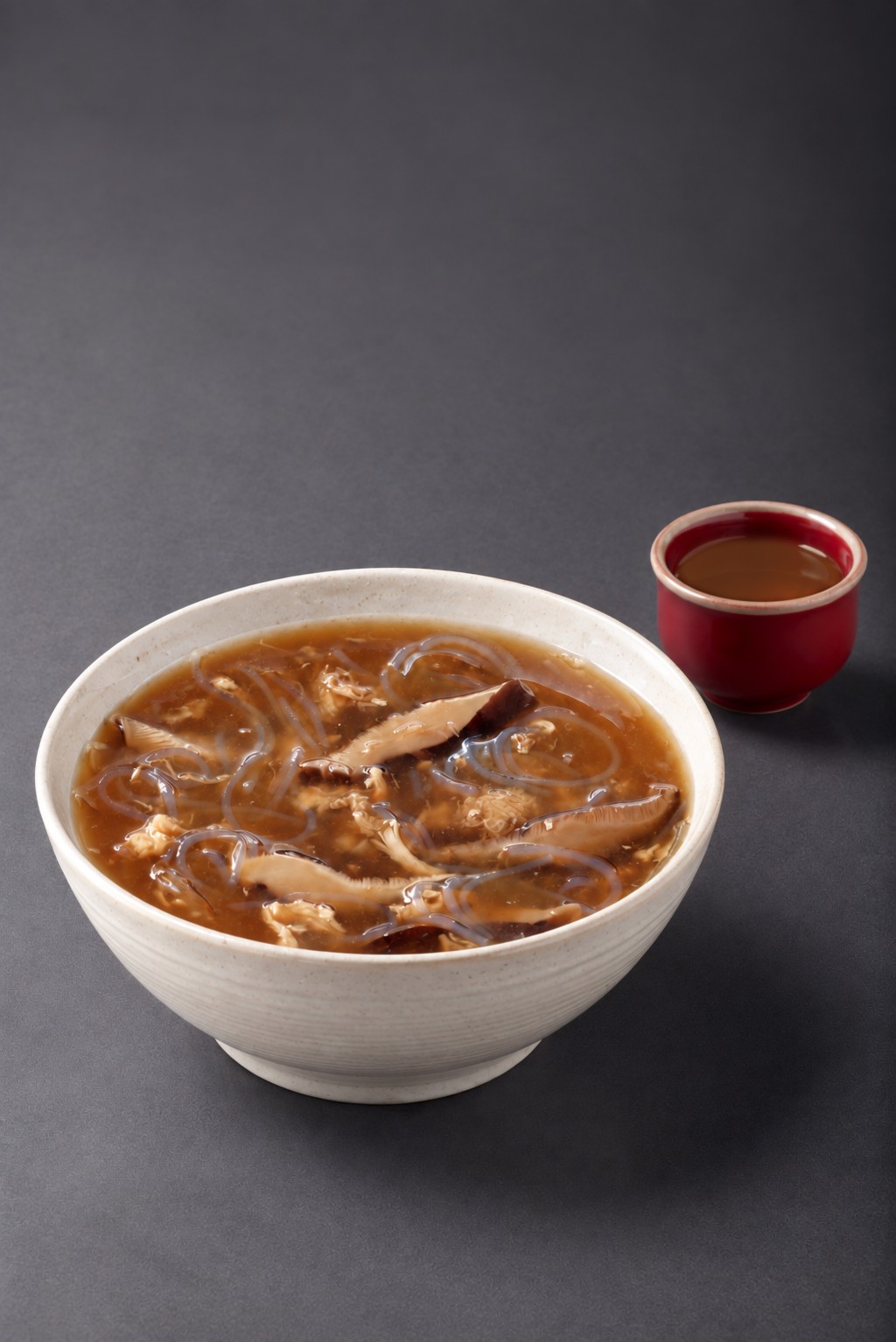 Huadiao Imitation Shark Fin Soup (Maxim’s MX, festival exclusive) - a rich broth filled with glass noodles, shredded meat and mushrooms gets an aromatic lift from Huadiao wine, giving the familiar Hong Kong street-food classic extra depth and fragrance.