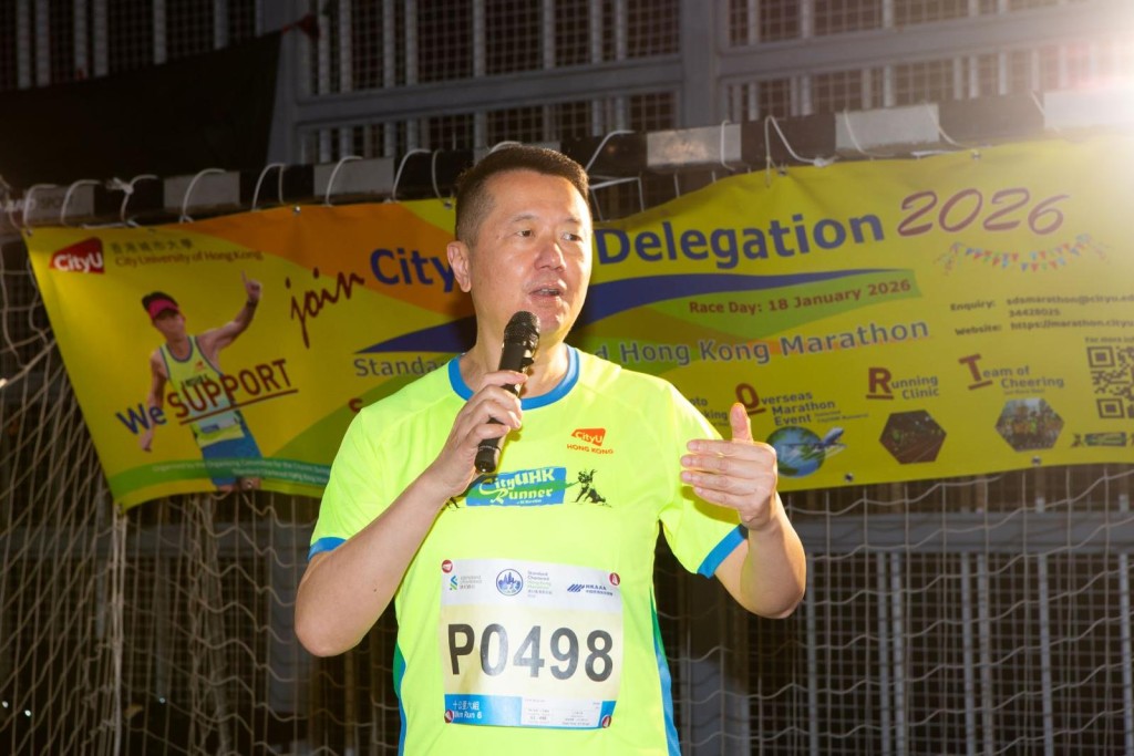 Ngai represents CityUHK for the first time at the SCHKM. (CityUHK)