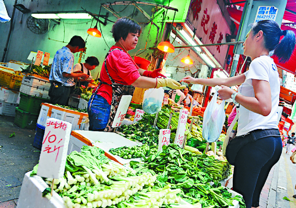 Prices rose by 1 percent last month. SING TAO Prices rose by 1 percent last month. SING TAO