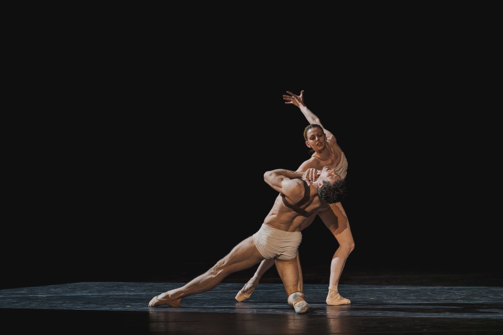 Caravaggio and The Dark, played by dancer Anastasia Matvienko.