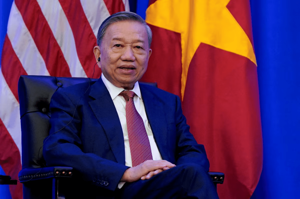 Vietnam's Communist Party chief To Lam meets with U.S. President Joe Biden (not pictured) on the sidelines of the 79th session of the United National General Assembly (UNGA) in New York City, U.S., September 25, 2024. REUTERS/Elizabeth Frantz/File Photo