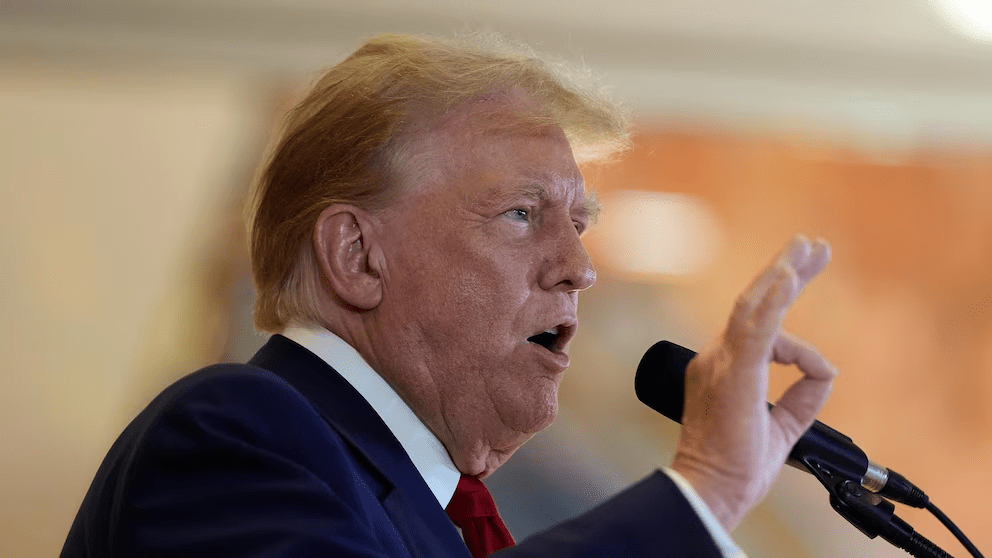 Former President Donald Trump speaks during a news conference at Trump Tower, Friday, May 31, 2024, in New York. A day after a New York jury found Donald Trump guilty of 34 felony charges, the presumptive Republican presidential nominee addressed the conviction and likely attempt to cast his campaign in a new light. (AP Photo/Julia Nikhinson) Former President Donald Trump speaks during a news conference at Trump Tower, Friday, May 31, 2024, in New York. A day after a New York jury found Donald Trump guilty of 34 felony charges, the presumptive Republican presidential nominee addressed the conviction and likely attempt to cast his campaign in a new light. (AP Photo/Julia Nikhinson)