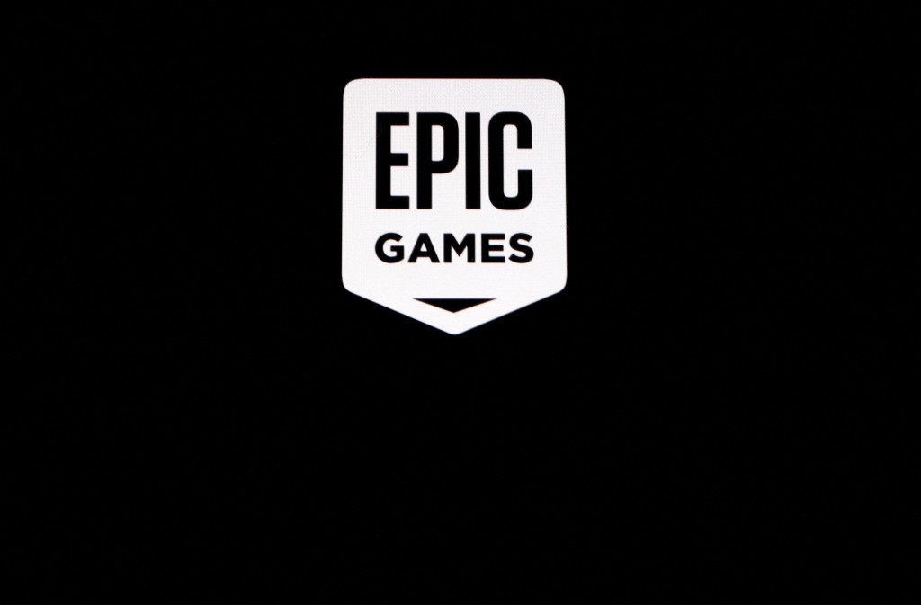 The logo of Epic Games, maker of the popular video game Fortnite, is pictured on a screen in this picture illustration August 14, 2020. REUTERS/Brendan McDermid/Illustration